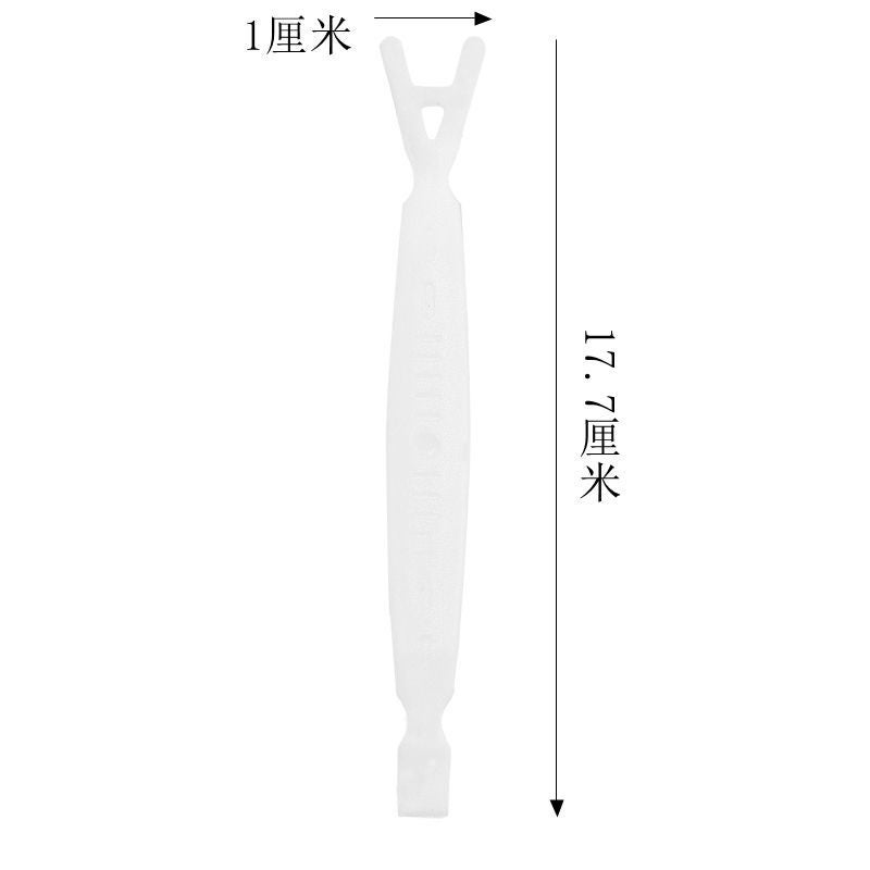 Plastic Beauty Velcro Tweezers Anti-Slip Dustproof Tool Clips Plastic Double Eyelid Forks - Image 1